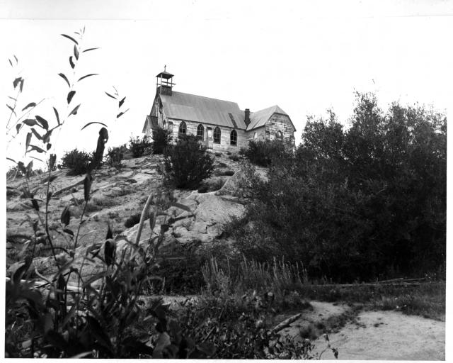 Historic photo of the Silver City church taken in 1963.