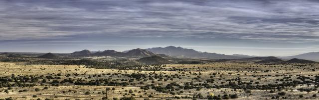 View across the Caja Del Rio. 