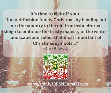 It's time to kick off your "fun old fashion family Christmas by heading out into the country in the old front-wheel drive sleigh to embrace the frosty majesty of the winter landscape and select that most important of Christmas symbols" Clark Griswold