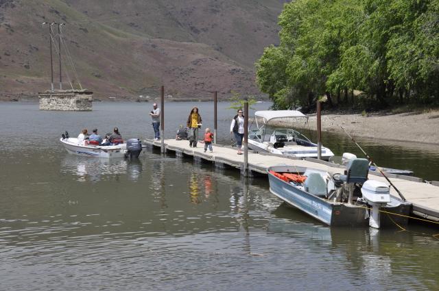 Brownlee Reservoir dock