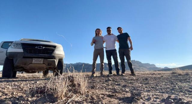 The BLM LCDO 2023 AIM Crew #4 (from left to right) Robbie Leonard, Marco Donoso, and Neil Hooker.