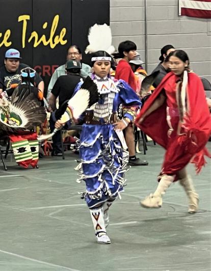 Tribal dance performed during the IRT. Photo courtesy of: Idaho National Guard and Nevada National Guard.