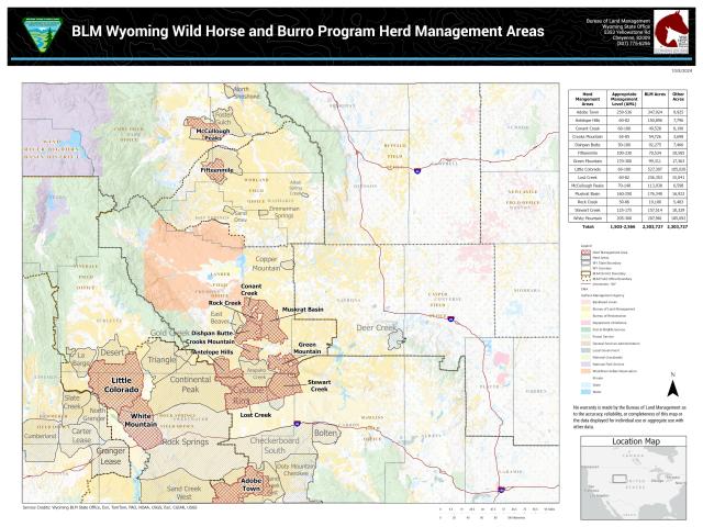 Picture of Wyoming HMA Map WHB 