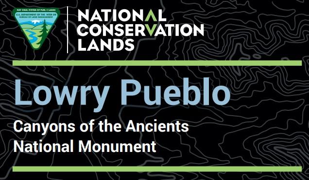 cover of brochure to Lowry Pueblo Canyons of the Ancients National Monument 