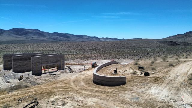 Sloan Canyon Visitor Contact Station under construction