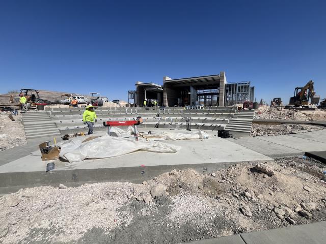 Sloan Canyon visitor center under construction