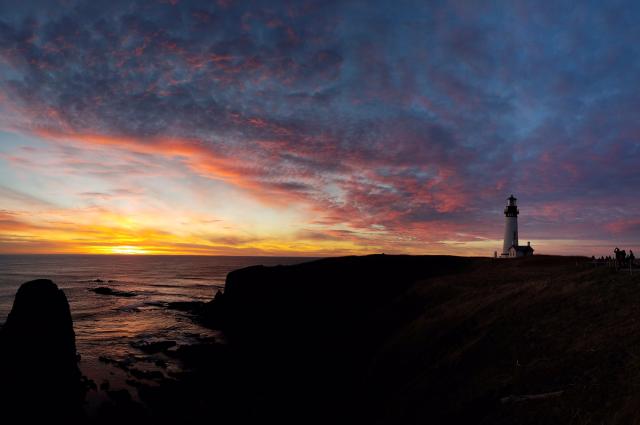  the historic Yaquina Head Lighthouse has been a bright beacon of the night