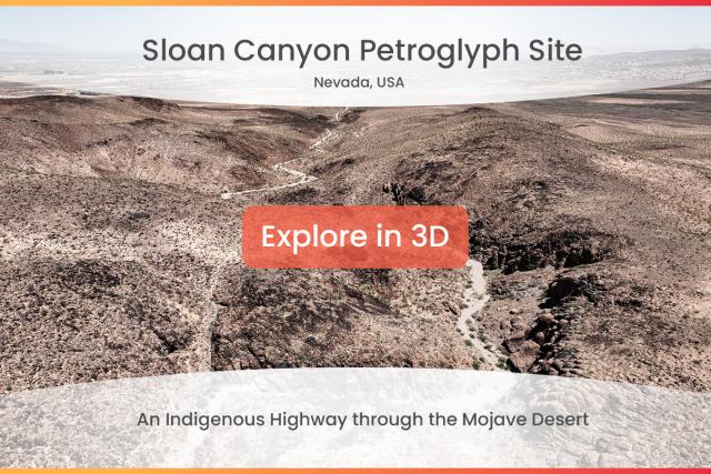 Sloan Canyon Petroglyph Site Explore in 3D