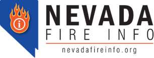 A graphic represents Nevada Fire Info.org