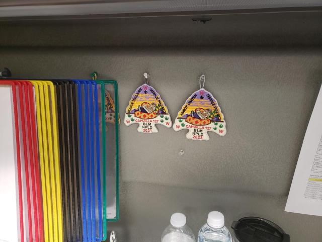 NPLD Order of the Arrow Scouts commemorative patches. Photo by BLM.