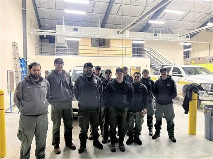 Boise District employees ready to leave for their assignment to assist with storm damage relief in Tennessee
