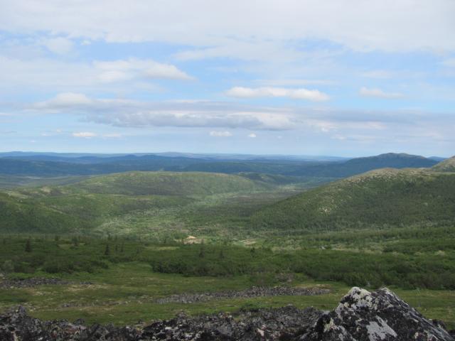 A northward view over Flat Creek showing a portion of the recently conveyed lands. 