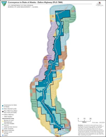 This is a map of a land conveyance with land status blocks colorized.