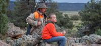 Father and daughter hunting together
