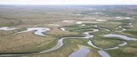 Rivers and lakes in Northeast National Petroleum Reserve in Alaska.