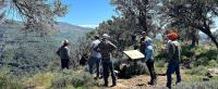 group from the Steens Mountain Advisory Council gathered outdoors