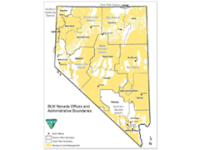 Map of Nevada BLM District and Field Offices