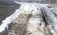 Dry Creek Road under snow March 12, 2021