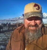 Kevin feeling right at home working with wild horses and burros