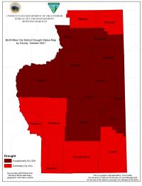 map showing drought information 