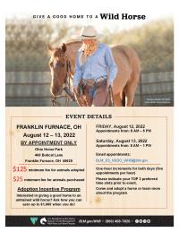 BLM to host wild horse and burro event in Franklin Furnace, Ohio