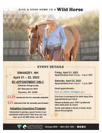 BLM to host wild horse and burro event in Swanzey, New Hampshire