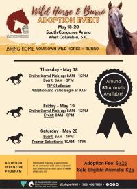 BLM to host Wild Horse and Burro Event in West Columbia, South Carolina