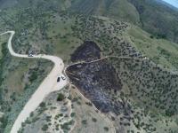 Hulls Fire image taken by uncrewed aerial system