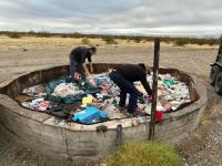 BLM Arizona cleaning pit 