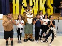 Seymour Antelope was on-site to greet students as they received their Every Kid Outdoors passes. 