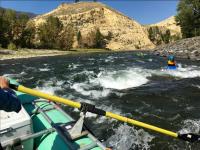 Salmon Bluffs viewed from a raft on the Upper Salmon River, Challis Field Office. Photo courtesy of David Lingle.