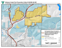 Map showing the federal lands near Fox, Alaska that are included in Fire Prevention Order AK020-24-001