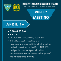 April 16, 2024 public meeting poster.