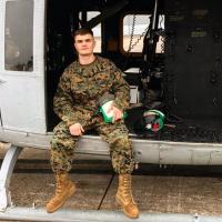 Steven Ala in a military uniform.