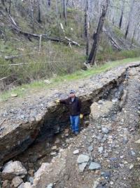 Eagle Creek Road wash-out in Cottonwood Field Office