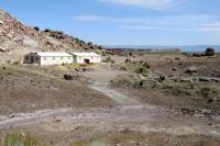 Two buildings at the Jurassic National Monument, Utah.