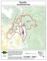 Payette Fire Restriction Area Map 2024