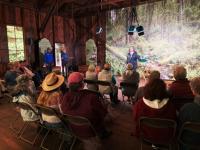 Photo of BLM Deputy Director for State Operations Karen Kelleher speaking with guest. Photo by Salah Ahmed, BLM.
