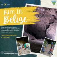 Graphic with text highlighting "BLM In Belize".