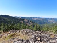 View from a peak in the Rochat Divide/Pine Creek Special Recreation Management Area