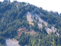 View of ridgeline and talus slope in the Rochat Divide/Pine Creek Special Recreation Management Area