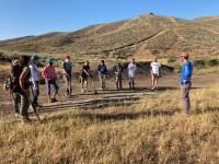 members of the Wood River Mountain Bike Team maintain trail