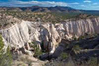 The cone-shaped tent rock formations at Kasha-Katuwe Tent Rocks National Monument.