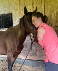 Adopter meets their horse