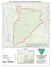 Map of Wayne National Forest