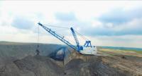 A dragline excavator operates at Freedom Mine in Mercer County, North Dakota, one of the nation’s largest lignite coal mines.