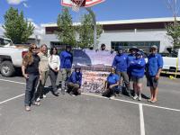 Group photo of Junior Ranger Day BLM participants