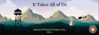 Banner that reads It Takes All of Us