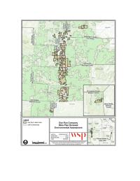 Map detailing the Doe Run Company's mining lease area and USFS ownership for the environmental assessment in southeastern Missouri.