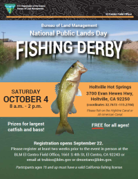 Fishing Derby Flyer for El Centro